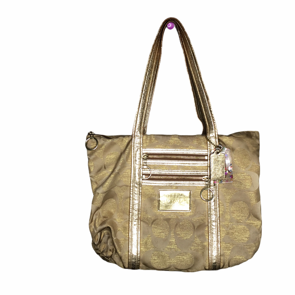 Coach Gold Poppy Bag - Picture 1 of 7